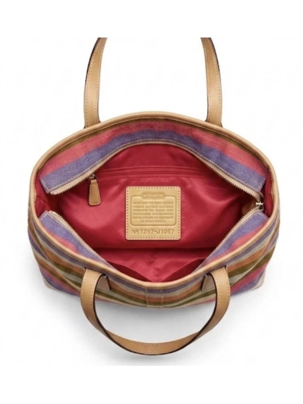 Coach Hamptons 10th Anniversary Archive Shoulder Bag/Lg. Wristlet Set, Leather - Picture 5 of 14
